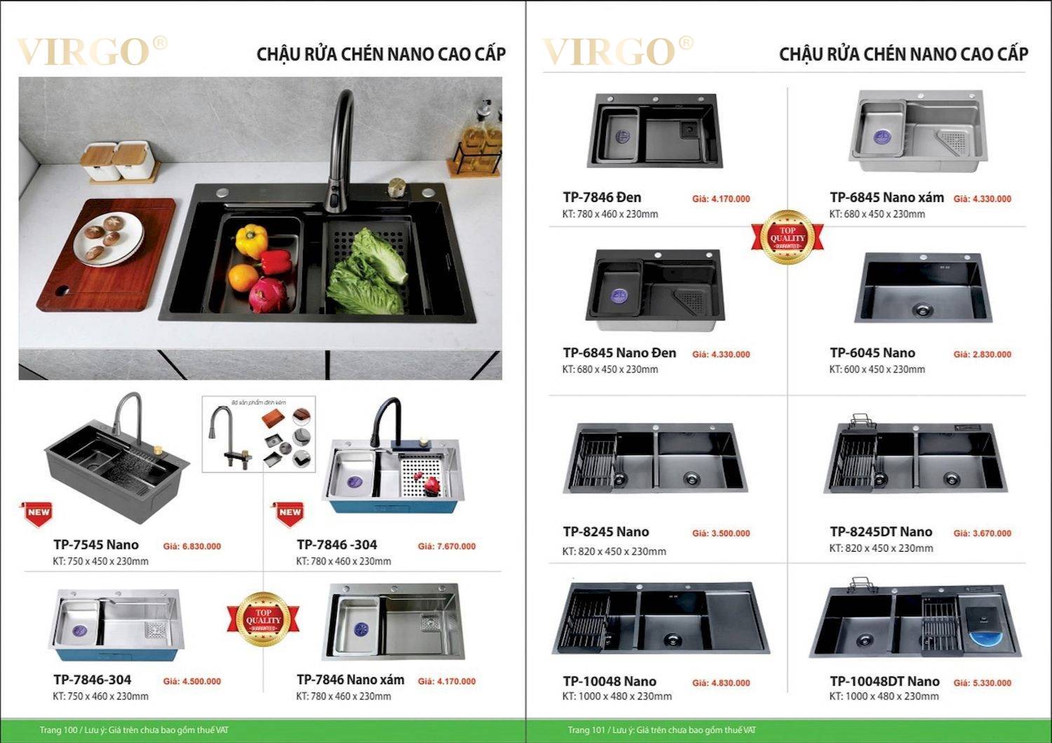 Catalogue và bảng giá Thiết bị vệ sinh VIRGO mới nhất /Page 51